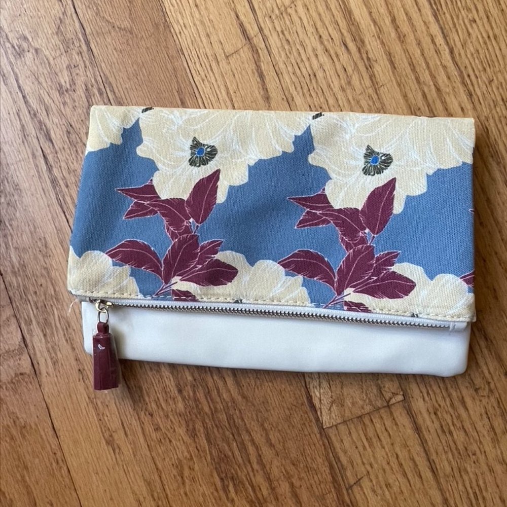 Floral Fold Over Clutch